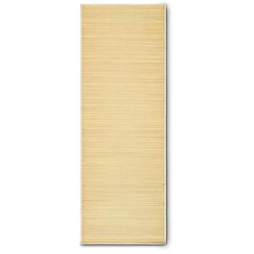 Strandmat van natuurlijk stro Rafia beige