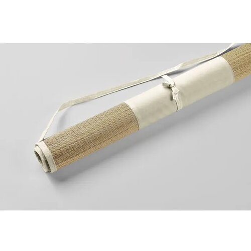 Strandmat van natuurlijk stro Rafia beige