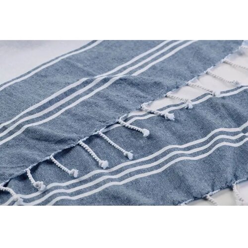 Strandtas met hamamdoek Hummum Blauw