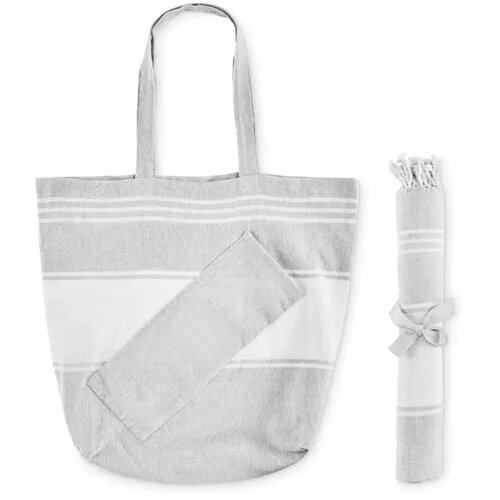 Strandtas met hamamdoek Hummum Grijs