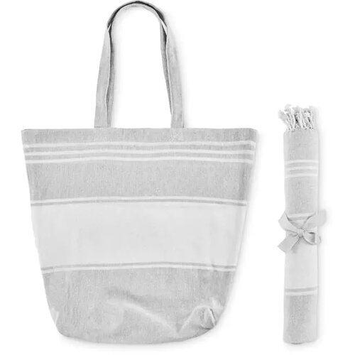 Strandtas met hamamdoek Hummum Grijs