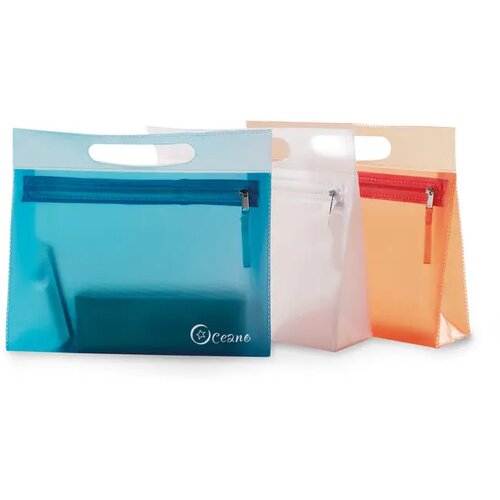 Transparante toilettas Moonlight Blauw
