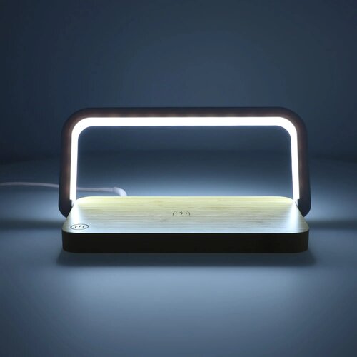 15W Draadloze Oplader met Dimbare LED Lamp Naturel
