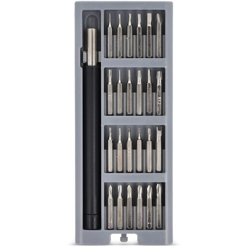 24-in-1 Precisie Schroevendraaierset met organizer grijs