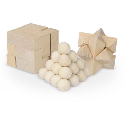 3-in-1 denkspel hout / hout