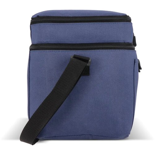 600D gerecycled PET koeltas met twee vakken Blauw