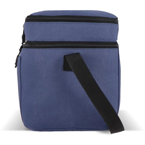 600D gerecycled PET koeltas met twee vakken Blauw
