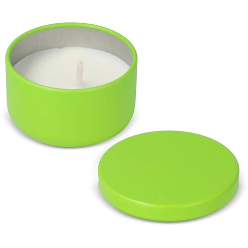 Asana plantaardige kaars in gerecycled blik lichtgroen