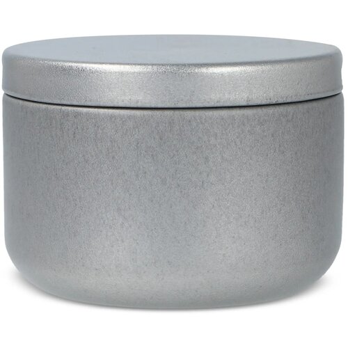 Asana plantaardige kaars in gerecycled blik zilver