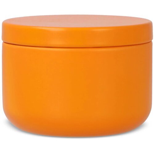 Asana plantaardige kaars in gerecycled blik oranje
