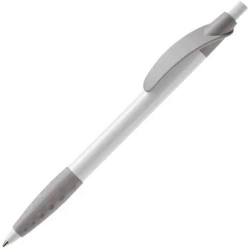 Balpen Cosmo grip hardcolour wit / zilver