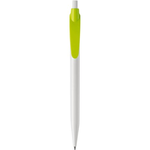 Balpen Cosmo hardcolour wit / lichtgroen