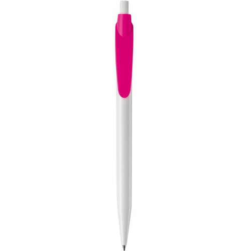 Balpen Cosmo hardcolour wit / roze