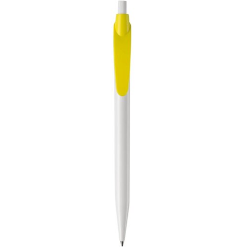 Balpen Cosmo hardcolour wit / geel