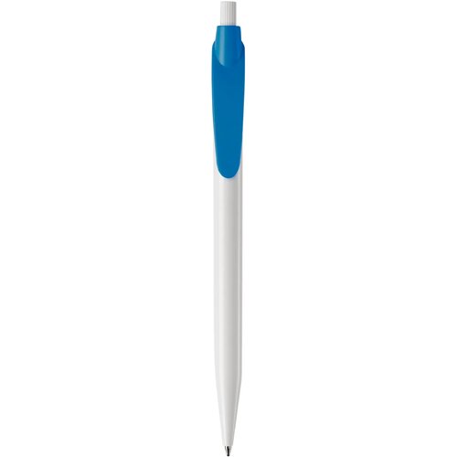 Balpen Cosmo hardcolour wit / lichtblauw
