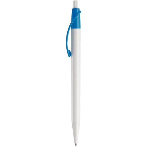 Balpen Cosmo hardcolour wit / lichtblauw