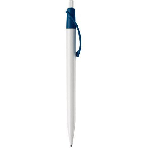 Balpen Cosmo hardcolour wit / donkerblauw