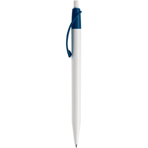 Balpen Cosmo hardcolour wit / donkerblauw