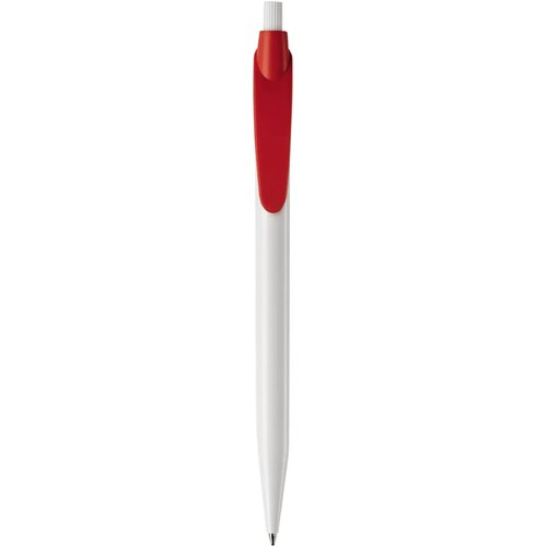 Balpen Cosmo hardcolour wit / rood