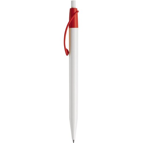 Balpen Cosmo hardcolour wit / rood