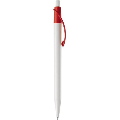 Balpen Cosmo hardcolour wit / rood