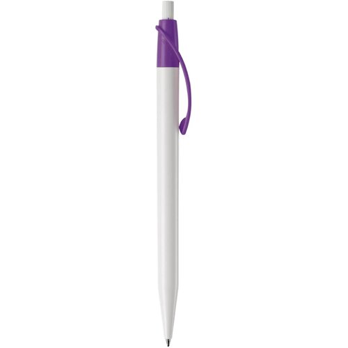 Balpen Cosmo hardcolour wit / paars