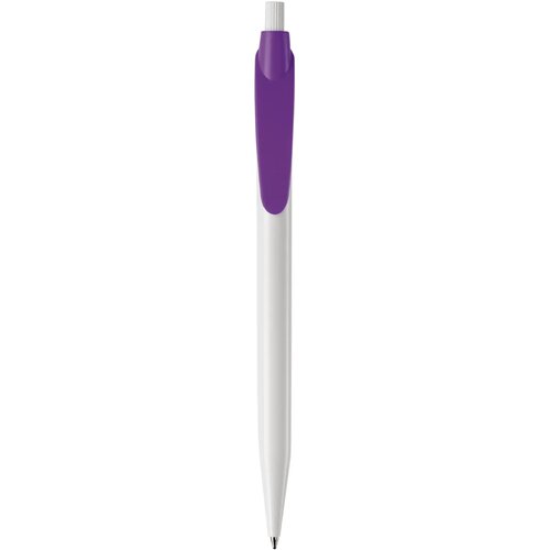 Balpen Cosmo hardcolour wit / paars