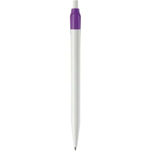 Balpen Cosmo hardcolour wit / paars