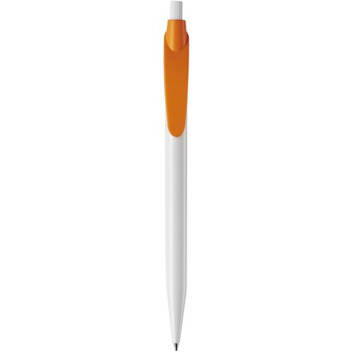 Balpen Cosmo hardcolour wit / oranje