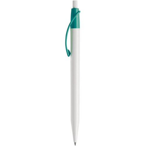 Balpen Cosmo hardcolour wit / turquoise