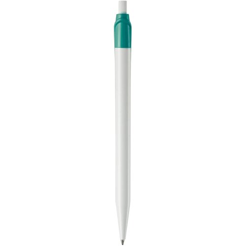 Balpen Cosmo hardcolour wit / turquoise
