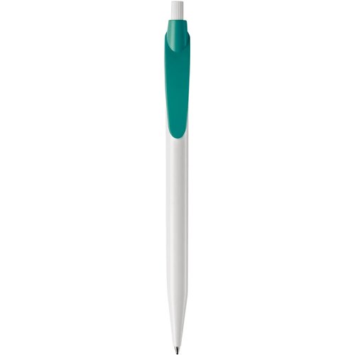 Balpen Cosmo hardcolour wit / turquoise