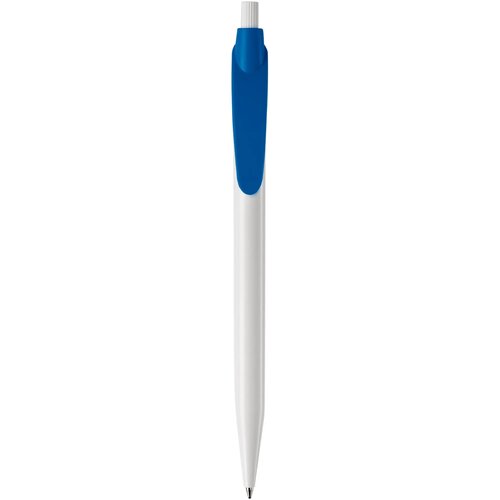 Balpen Cosmo hardcolour wit / koningsblauw