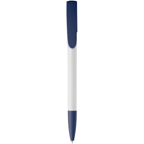 Balpen Deniro hardcolour wit / donkerblauw