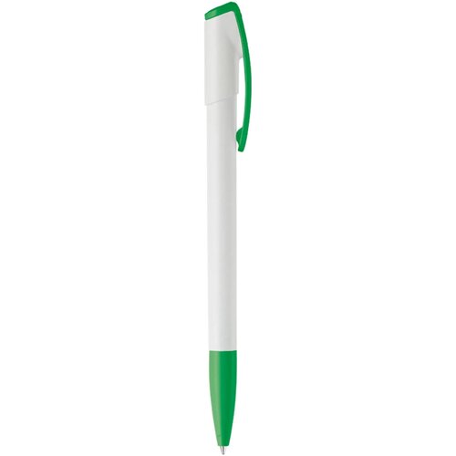 Balpen Deniro hardcolour wit / groen