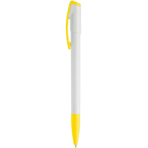 Balpen Deniro hardcolour wit / geel