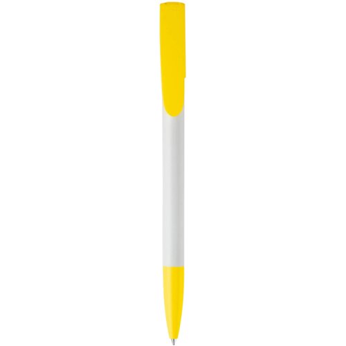 Balpen Deniro hardcolour wit / geel
