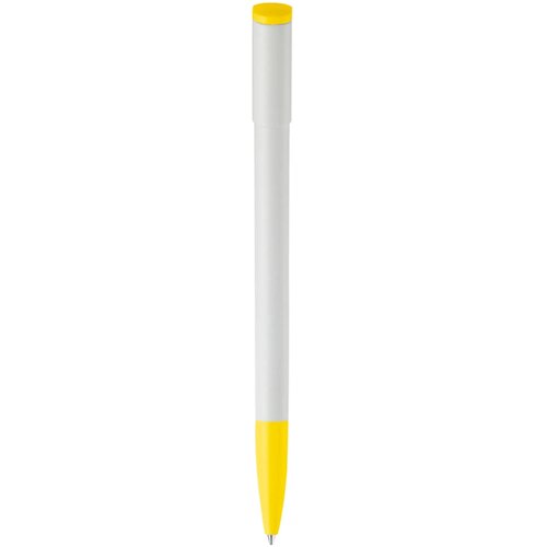 Balpen Deniro hardcolour wit / geel