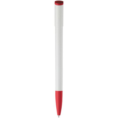 Balpen Deniro hardcolour wit / rood
