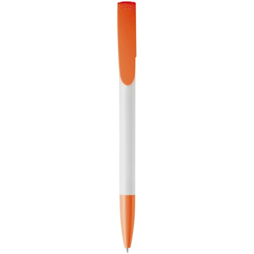 Balpen Deniro hardcolour wit / oranje