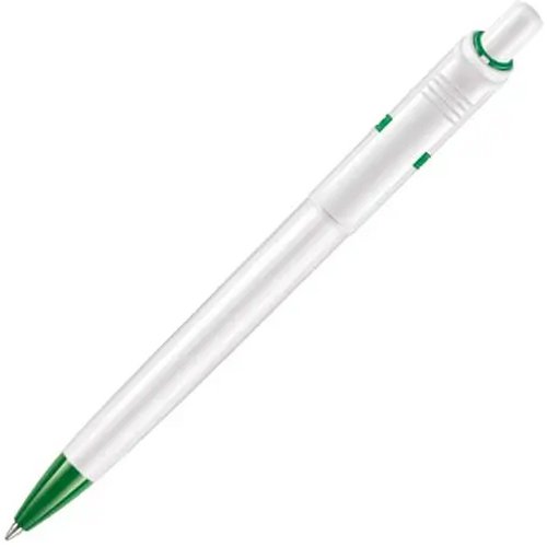 Balpen Ducal hardcolour wit / groen