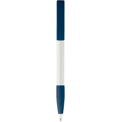 Balpen Nash grip hardcolour wit / donkerblauw