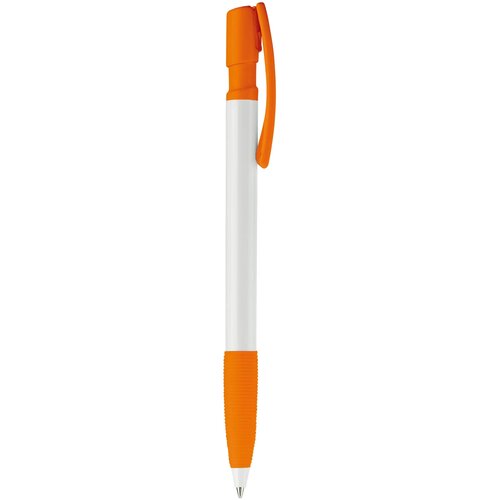 Balpen Nash grip hardcolour wit / oranje