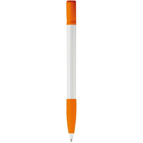 Balpen Nash grip hardcolour wit / oranje