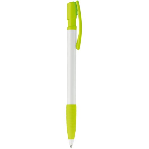 Balpen Nash grip hardcolour wit / lichtgroen