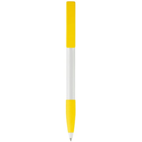 Balpen Nash grip hardcolour wit / geel