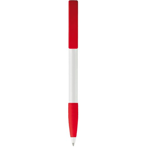 Balpen Nash grip hardcolour wit / rood