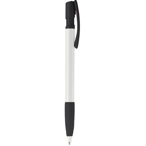 Balpen Nash grip hardcolour wit / zwart