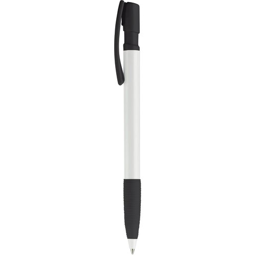 Balpen Nash grip hardcolour wit / zwart