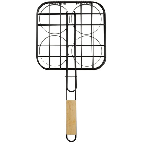 Barbecue hamburgergrill hout